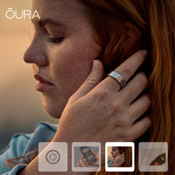 Oura Ring Gen3 Heritage Gold w/ 2 Chargers & Box - Picture 14 of 17